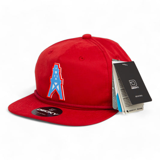 Houston Oilers 3D Classic Rope Hat- Red