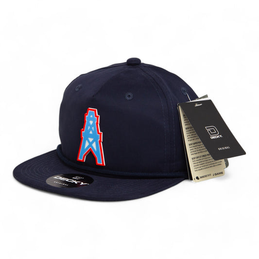 Houston Oilers 3D Classic Rope Hat- Navy