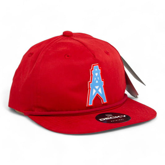 Houston Oilers 3D Classic Rope Hat- Red