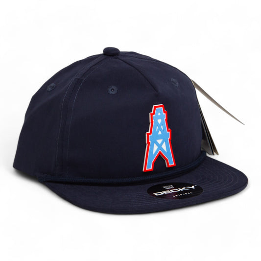 Houston Oilers 3D Classic Rope Hat- Navy