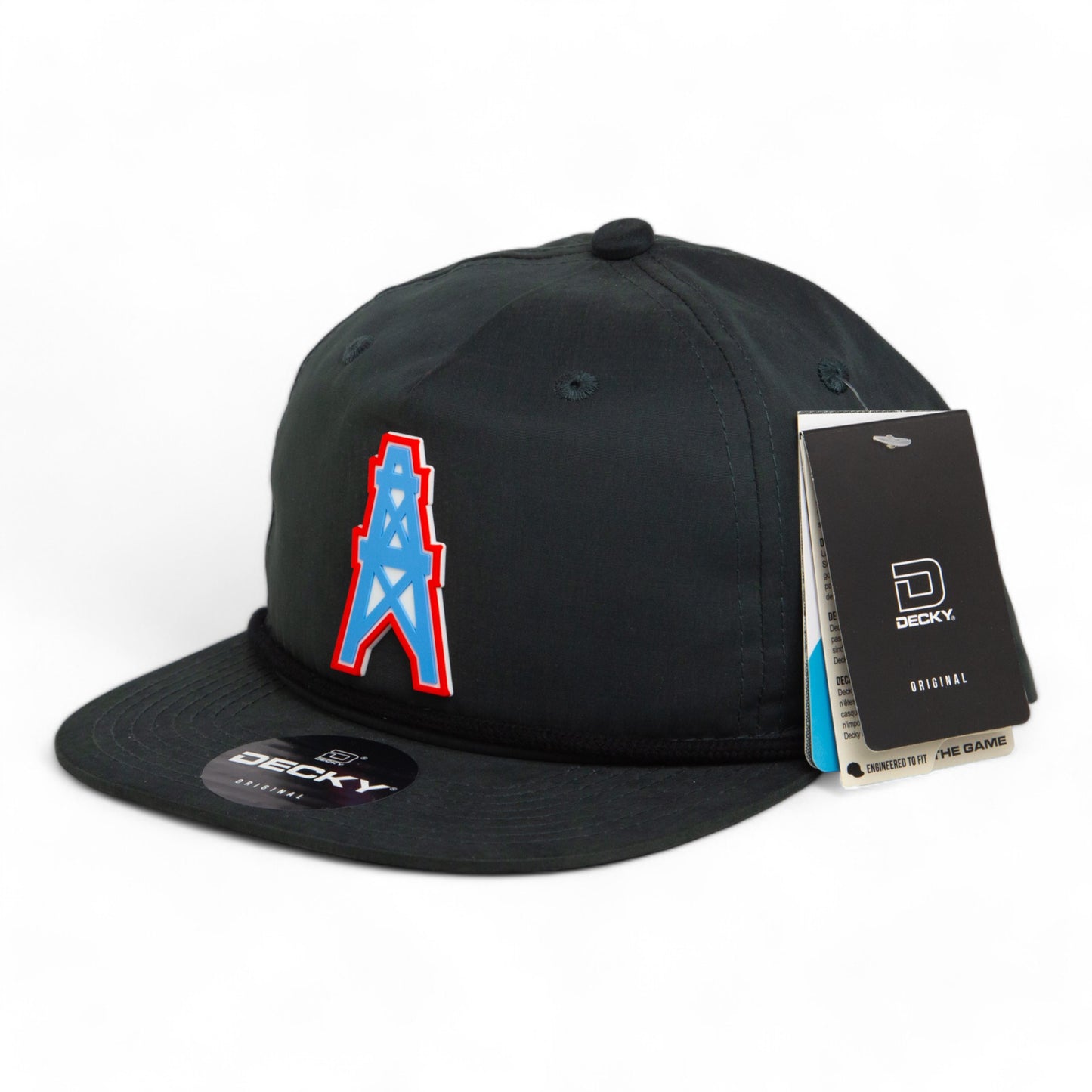 Houston Oilers 3D Classic Rope Hat- Charcoal/ Black