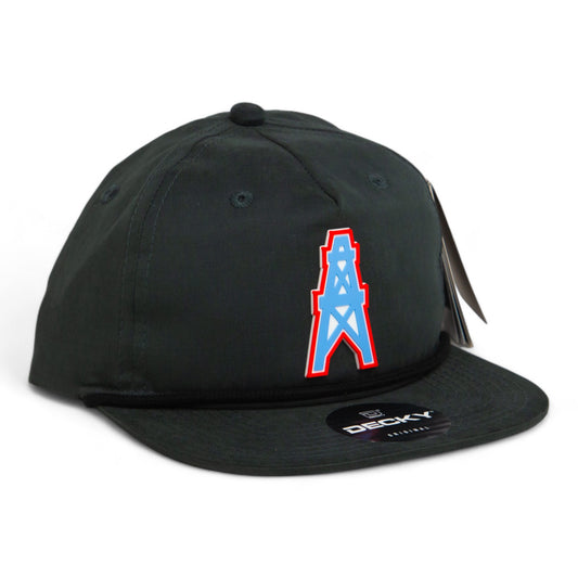 Houston Oilers 3D Classic Rope Hat- Charcoal/ Black