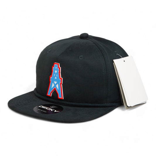 Houston Oilers 3D Classic Rope Hat- Charcoal