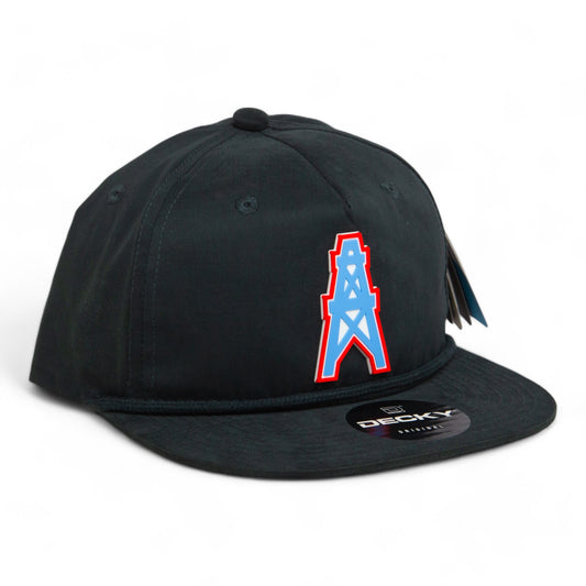 Houston Oilers 3D Classic Rope Hat- Charcoal