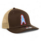 Houston Oilers 3D Snapback Trucker Hat- Brown/ Tan