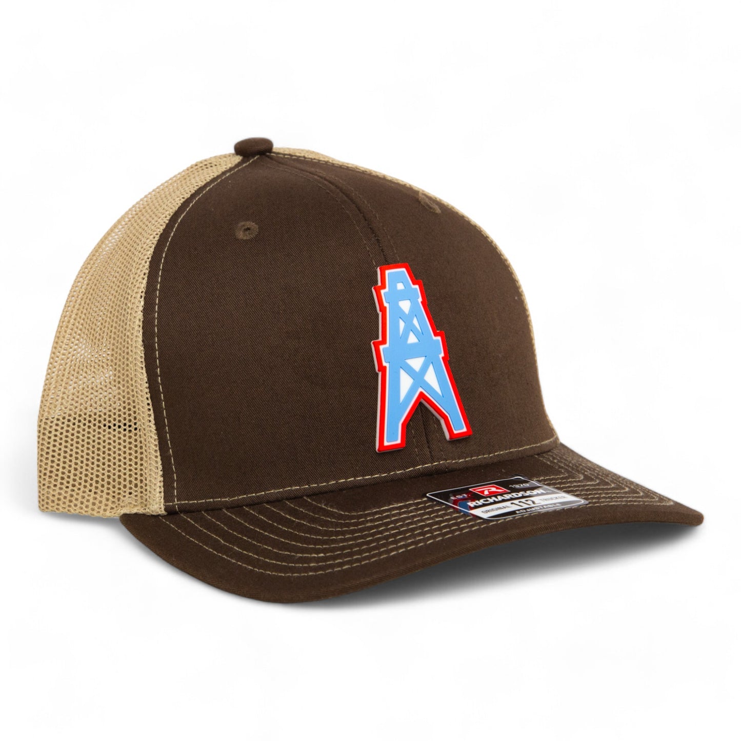 Houston Oilers 3D Snapback Trucker Hat- Brown/ Tan