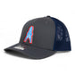 Houston Oilers 3D Snapback Trucker Hat- Charcoal/ Navy