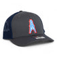 Houston Oilers 3D Snapback Trucker Hat- Charcoal/ Navy