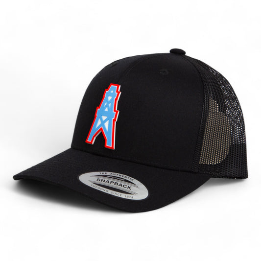 Houston Oilers 3D YP Snapback Trucker Hat- Black