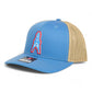 Houston Oilers 3D Snapback Trucker Hat- Columbia Blue/ Tan