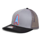 Houston Oilers 3D Snapback Trucker Hat- Grey/ Charcoal/ Black