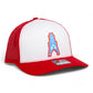 Houston Oilers 3D Snapback Trucker Hat- White/ Red