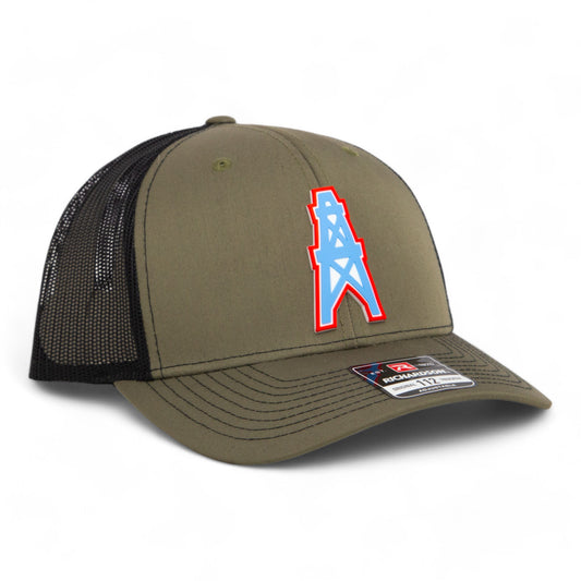 Houston Oilers 3D Snapback Trucker Hat- Loden/ Black