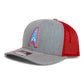 Houston Oilers 3D Snapback Trucker Hat- Heather Grey/ Red