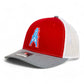 Houston Oilers 3D Snapback Trucker Hat- Red/ White/ Heather Grey