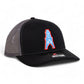 Houston Oilers 3D Snapback Trucker Hat- Black/ Charcoal