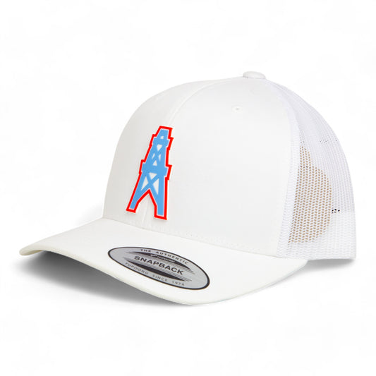 Houston Oilers 3D YP Snapback Trucker Hat- White