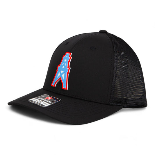 Houston Oilers 3D Snapback Trucker Hat- Black