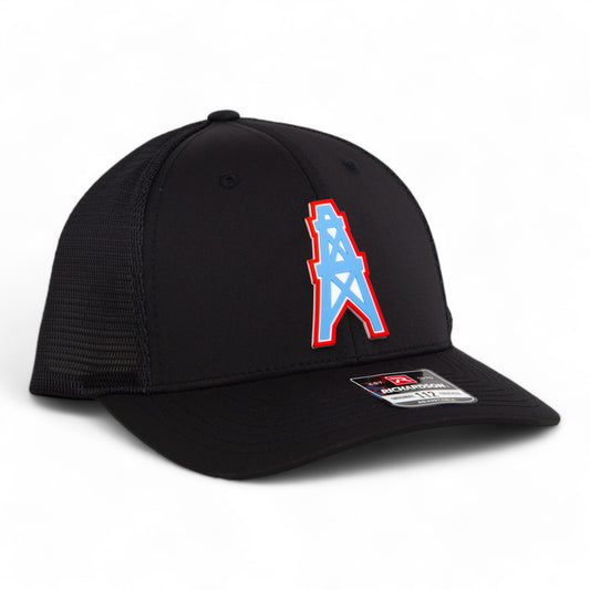 Houston Oilers 3D Snapback Trucker Hat- Black