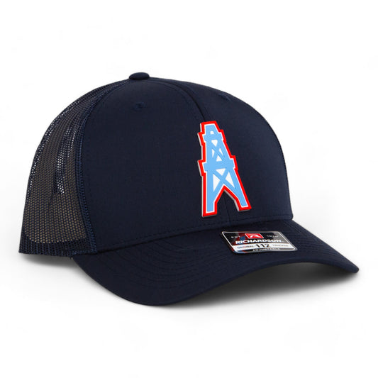 Houston Oilers 3D Snapback Trucker Hat- Navy