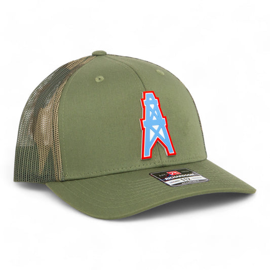 Houston Oilers 3D Snapback Trucker Hat- Loden/ Green Camo