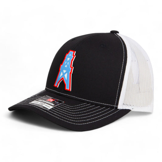 Houston Oilers 3D Snapback Trucker Hat- Black/ White