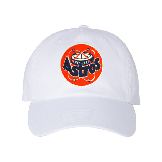 Champion Astros Retro 3D Dad Hat- White - Ten Gallon Hat Co.