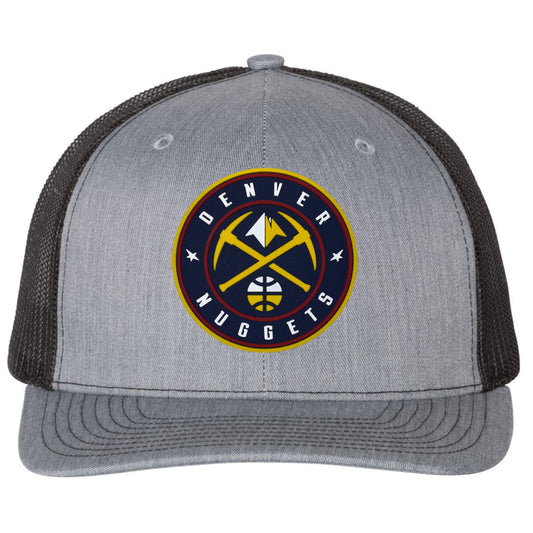 Denver Nuggets 3D Snapback Trucker Hat- Heather Grey/ Black - Ten Gallon Hat Co.