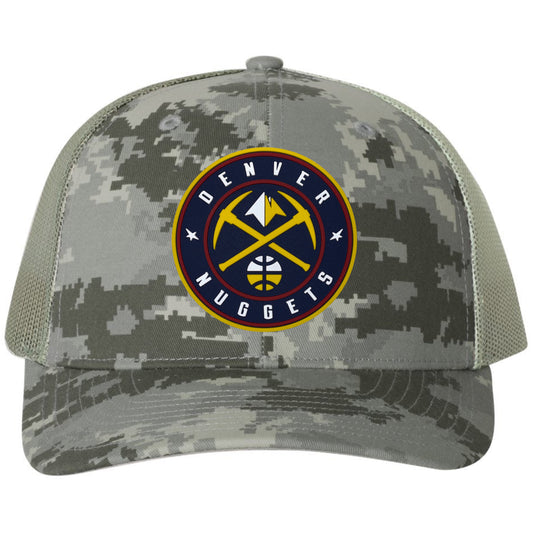 Denver Nuggets 3D Patterned Snapback Trucker Hat- Military Digital Camo - Ten Gallon Hat Co.