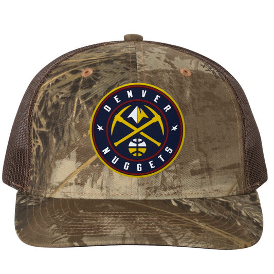 Denver Nuggets 3D Patterned Snapback Trucker Hat- Realtree Max-1/ Brown - Ten Gallon Hat Co.