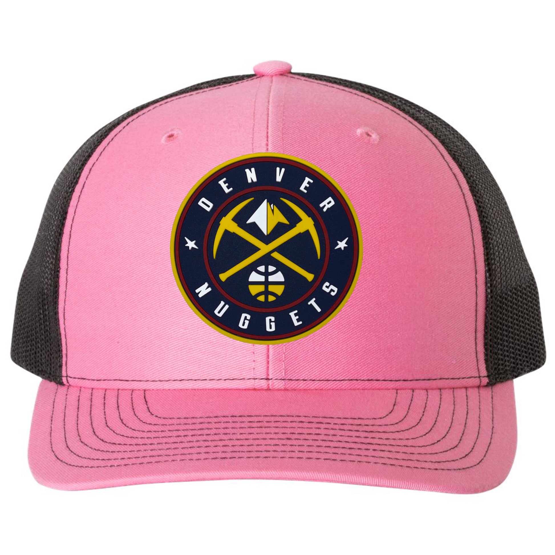 Denver Nuggets 3D Snapback Trucker Hat- Hot Pink/ Black - Ten Gallon Hat Co.