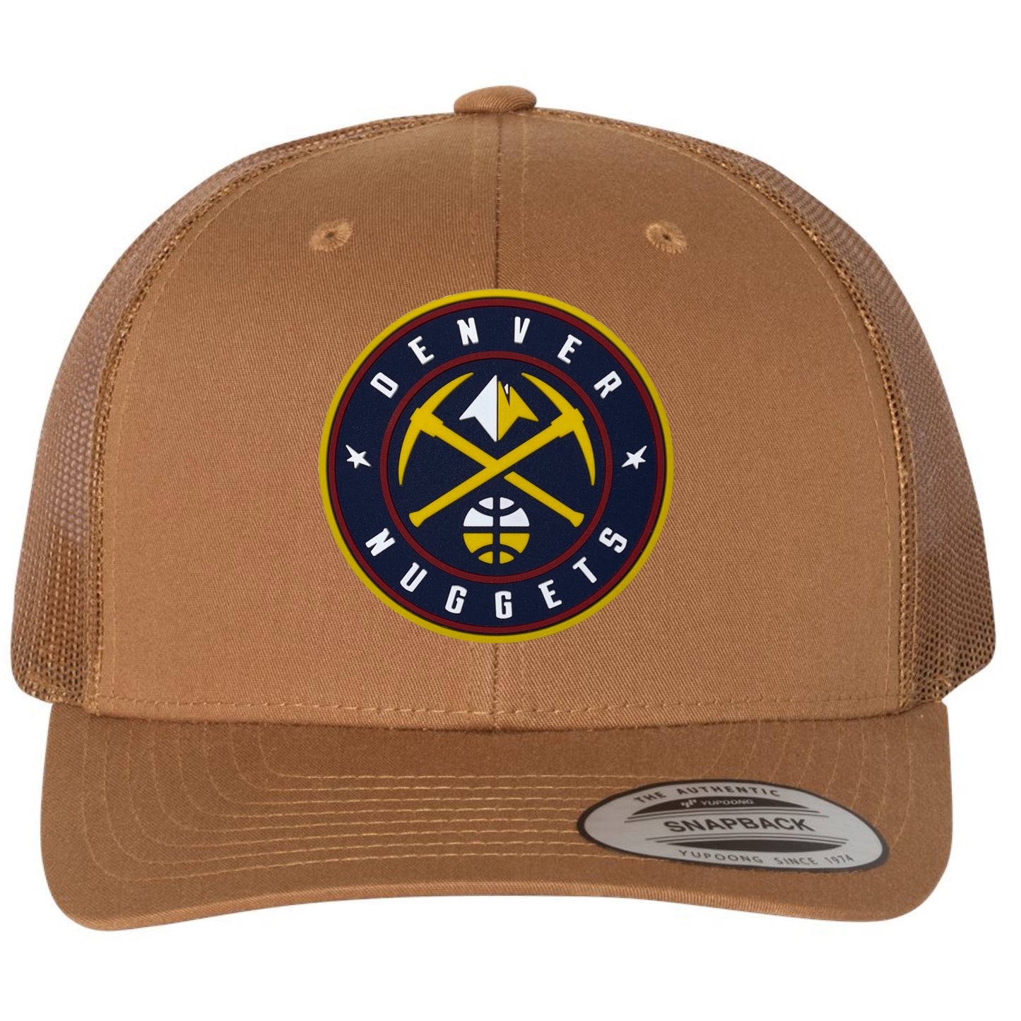 Denver Nuggets 3D YP Snapback Trucker Hat- Caramel - Ten Gallon Hat Co.