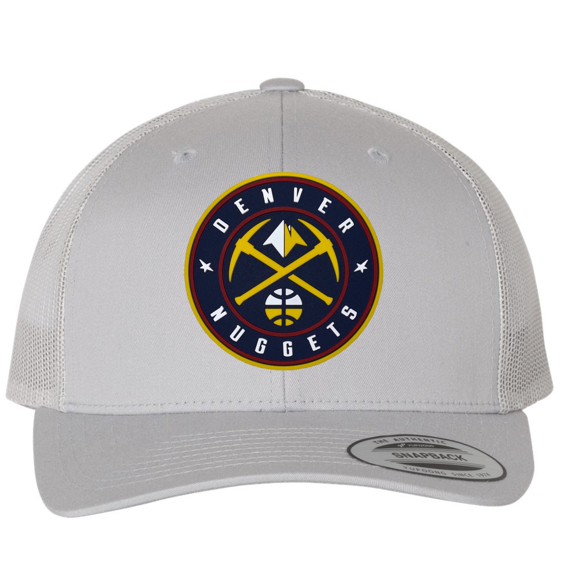 Denver Nuggets 3D YP Snapback Trucker Hat- Silver - Ten Gallon Hat Co.