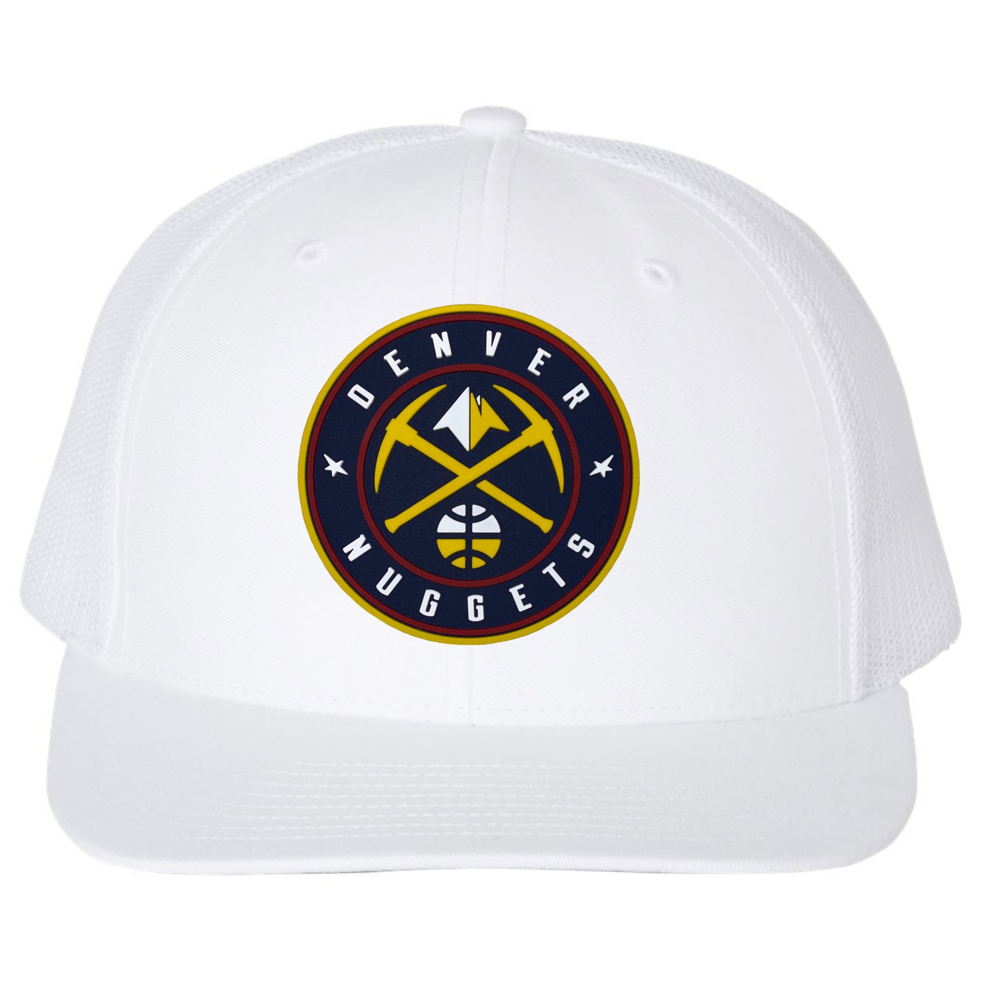 Denver Nuggets 3D YP Snapback Trucker Hat- White - Ten Gallon Hat Co.