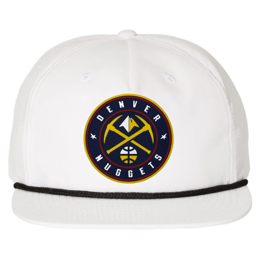 Denver Nuggets 3D Classic Rope Hat- White/ Black - Ten Gallon Hat Co.