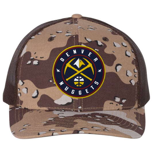 Denver Nuggets 3D Patterned Snapback Trucker Hat- Desert Camo/ Brown - Ten Gallon Hat Co.