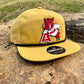 Arkansas Razorbacks- Leaning A 3D Classic Rope Hat- Biscuit/ Black - Ten Gallon Hat Co.