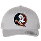 Florida State Seminoles 3D YP Snapback Trucker Hat- Silver - Ten Gallon Hat Co.