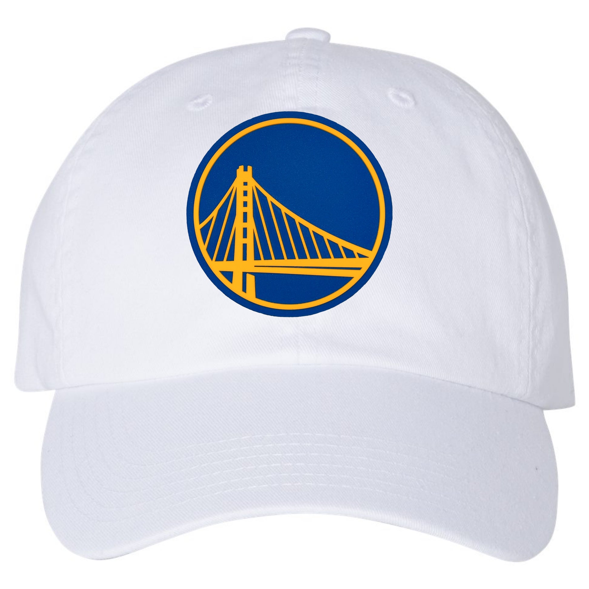 Golden State Warriors 3D Champion Dad Hat- White - Ten Gallon Hat Co.