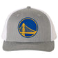 Golden State Warriors 3D Snapback Trucker Hat- Heather Grey/ White - Ten Gallon Hat Co.