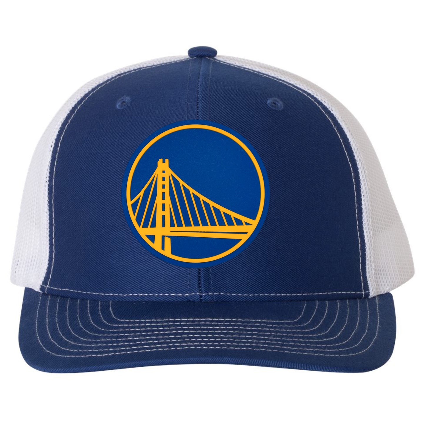Golden State Warriors 3D Snapback Trucker Hat- Royal/ White - Ten Gallon Hat Co.