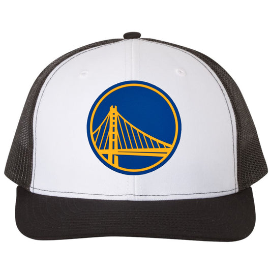 Golden State Warriors 3D YP Snapback Trucker Hat- White/ Black - Ten Gallon Hat Co.