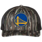 Golden State Warriors 3D Snapback Trucker Hat- Realtree Original/ Black - Ten Gallon Hat Co.
