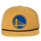 Golden State Warriors 3D Classic Rope Hat- Biscuit/ Black - Ten Gallon Hat Co.