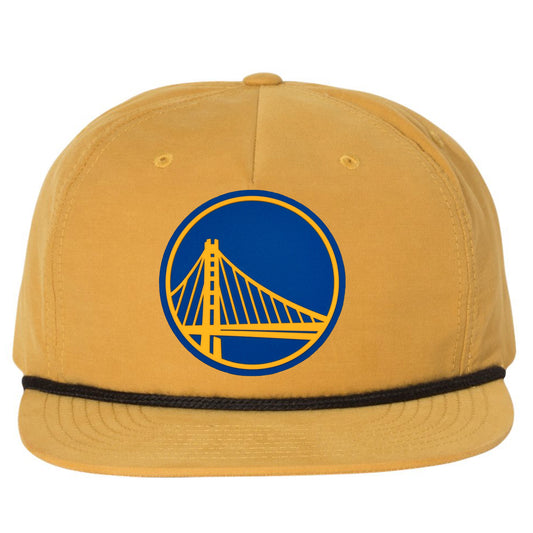 Golden State Warriors 3D Classic Rope Hat- Biscuit/ Black - Ten Gallon Hat Co.