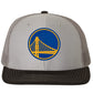 Golden State Warriors 3D Snapback Trucker Hat- Grey/ Charcoal/ Black - Ten Gallon Hat Co.