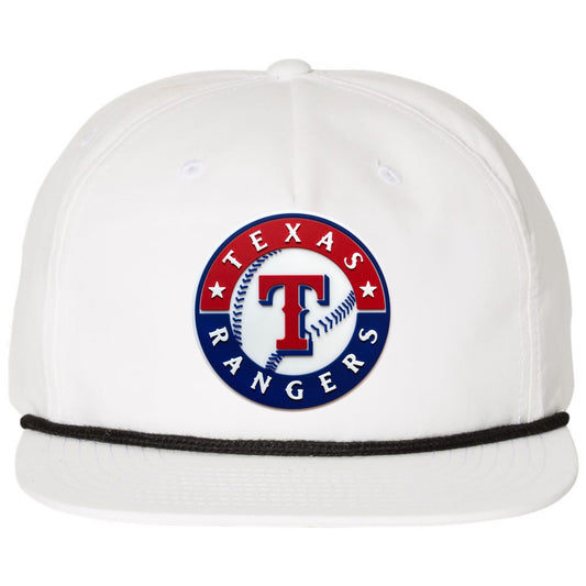 Texas Rangers 2023 World Series 3D Classic Rope Hat- White/ Black - Ten Gallon Hat Co.