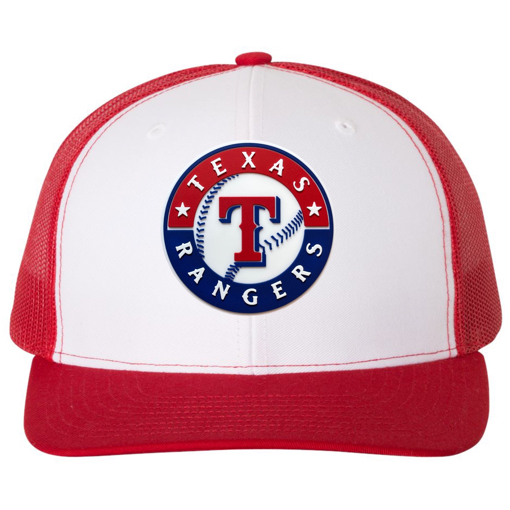 Texas Rangers 2023 World Series 3D Snapback Trucker Hat- White/ Red - Ten Gallon Hat Co.