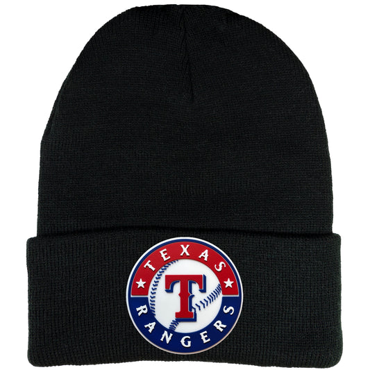 Texas Rangers 2023 World Series 3D 12 in Knit Beanie- Black - Ten Gallon Hat Co.