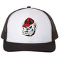 Georgia Bulldogs Vintage 3D Logo Snapback Trucker Hat- White/ Black - Ten Gallon Hat Co.
